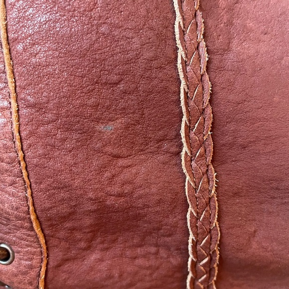 Wolverine 1883 1000 Mile Celeste Lace Up Suede Boot SZ 7 Raspberry Burnt Orange - Picture 8 of 11